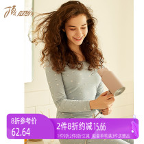 Top guagua thermal underwear set female autumn and winter cute bottoming printing student round neck basic autumn clothes autumn pants