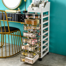 Desktop Bottle Cosmetics Containing Cabinet Lockers Floor floor Drawer Type Finishing Box Mesh Red Shelf containing box