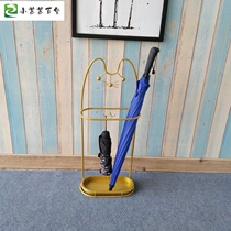 Simple commercial umbrella stand hotel lobby shelf artifact iron folding umbrella water storage umbrella bracket umbrella Nordic Europe