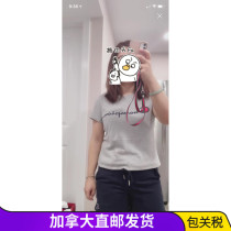 Costco Canada Direct mail Champion Champion lady casual short sleeve pure cotton T-shirt 100 lap
