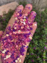 Golden rose red 3mm-15mm round hole flat piece small handmade sequins DIY beads imported materials