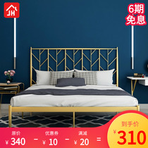 Eurostyle modern minimalist princess iron art bed iron frame steel frame double single adult children 1 2 1 1 5 1 8 m