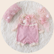 Newborn Full Moon Conjoined Clothes New Products Children Photography Clothing European And American Wind Only Beauty Lace Writing Genuine Clothing