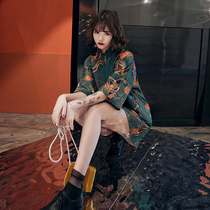 Cheongsam 2021 new womens summer young little man daily wear Chinese style modified dress national tide short section