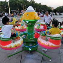 Square amusement battery facilities Rotating aircraft stalls Childrens fun Electric rocking car train disassembly and assembly can be moved