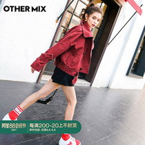 OtherMix short red fried street cowboy womens summer clothes 2021 new Korean tooling baseball jacket