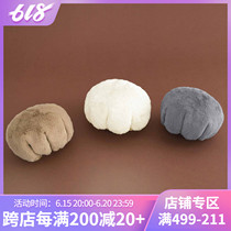 Japan Imports Soft Pompon Cat Paw Zero Wallet Bunches Pocket Makeup Bag for Christmas New Years Day