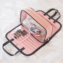 ins Net red cosmetic bag small portable Korea simple large capacity cosmetic box girl heart cosmetics storage bag Z