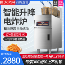Intelligent electric fryer vertical fryer commercial with timer fryer fried chicken steak fries fritter machine double cylinder electric fryer