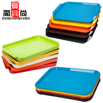 A5 melamine imitation porcelain fruit parquet plate plastic flat bottom barbecue plate rectangular room Restaurant large size tray