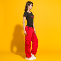 Luyvan aerobics short sleeve set womens new large size square dance clothing quick-dry fitness dance dance suit