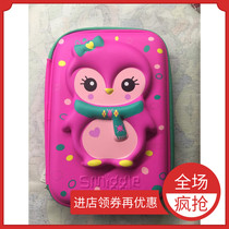  Australian net celebrity pen box Smiggle pen box Penguin childrens stationery box Large multi-function zipper pen bag Student