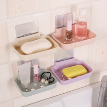  Seamless paste wall-mounted soap box Bathroom drain soap holder Bathroom cartoon soap holder Soap box soap holder