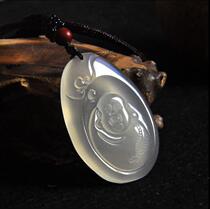 1 Yuan auction is coming to an end @ natural ice seed white jade medullary nausea brand pendant pendant female section