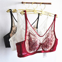 Manny Finn 20 spring summer bra 20840483 ultra-thin upper tovest style bra Feng full of big cup anti-walking light underwear