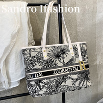 Sandro Ifashion 2021 new tote bag women large capacity canvas fashion shoulder bag tote bag bag