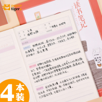 Paper Tiger Stationery Elementary School Students Reading Notebooks Extracurries read excerpts from this collection Honour collection Read record card Daily Tired Retro good words Good sentence Transcript of the book