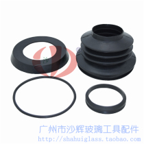 Glass linear grinding edge motor motor waterproof rubber ring cushion chamfered 4 pieces of sleeve inner diameter 120 by 65