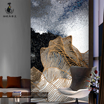 Cats eye simple abstract mosaic fine cut painting entrance living room aisle tile TV background wall puzzle mural