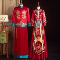 Xiuhe clothing bride and groom 2021 New Chinese wedding dress men and women suit Chinese style couple Hee clothing wedding dress