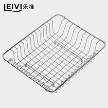 Multifunctional stainless steel kitchen sink square basket drain basket fruit and vegetable basket dish basket dish basket drain rack kitchen shelf