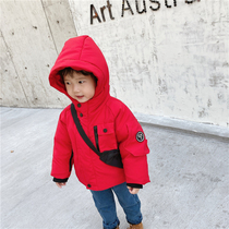 Meng Meng Da childrens cotton clothes 2019 new winter baby thick cotton clothes boys foreign-style coat overalls cotton-padded jacket tide