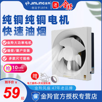 Jinling exhaust fan kitchen household window type 8 inch 10 inch exhaust fan exhaust fan ventilation fan fume strong