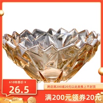Crystal fruit tray European-style creative minimalist glass living room tea table fruit tray Candy Basin Water Fruit Basket sweet dishes