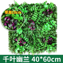 Simulation plant wall green plant on the wall balcony fake flower turf wall decoration green artificial lawn background Net Red