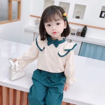 Female Baby Autumn Clothing Super Ocean Qi Childrens Tennis Red Suit Trendy 1-3 Years Old Clothes Baby Long Sleeve Pure Cotton Two Sets 9