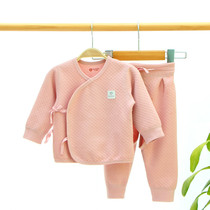 Newborn clothes 0-3 months spring and autumn newborn baby thickened cotton warm cotton underwear winter suit 0-3