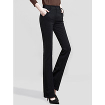 Spring summer and autumn fall sense of tall womens trousers thin micro-lapped pants 170 lengthened casual 175 work pants large size