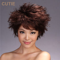 Delicate wig lady short hair personality short roll Fluffy girl high temperature silk curly hair jiafa Japanese wig