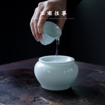 tea set accessories tea water barrel tea barrel built water tea washing vat tea tool tea residue barrel waste water barrel tea residue cylinder construction spittoon