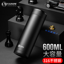 British Vanow high-end thermos mens and womens 316 stainless steel portable tea cup custom water cup lettering cup