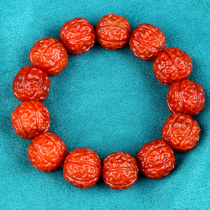 76 87 gr oil-moisturizing-the colour of the tomatoes red South red Manau walnut beaded handstring bracelet