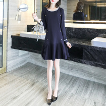 Spring dress 2021 new spring womens early spring high-end socialite temperament French niche thin skirt women