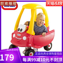  Little Tektronix childrens comfortable motorhome Baby taxiway walker four-wheeled stroller boy police car treadmill hand push