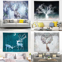 Starry elk hanging cloth ins background cloth room bedroom wall live decoration wall cloth dormitory bedside layout