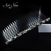 South Korea big and small rhinestone hair comb bangs comb European and American adult hair clip head jewelry personality non-slip hair clip