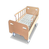 Solid Wood Bedside Beds Home Care Beds High-end Nursing Home Medical Beds ABS Single Double Rocking Beds Manufacturer Straight Camping