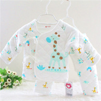 Newborn thin cotton-padded jacket and Monk suit suit cotton baby autumn and winter warm newborn baby cotton coat New