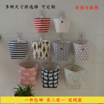 Hanging bag hanging wall hanging bag wall hanging fabric cute hanging wall dormitory cloth bag small basket storage