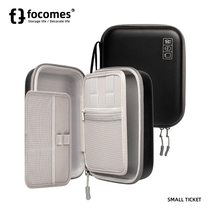 focomes simple multi-functional digital accessories storage bag hard shell ultra-thin storage bag with detachable and efficient storage portable waterproof shockproof anti-fall anti-pressure black portable original design