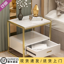  Nordic ins wrought iron bedside table Bedroom bedside cabinet creative simple iron cabinet small desk storage cabinet storage cabinet