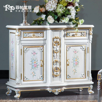 Fipa imitation classical luxury home with solid wood custom-made shoes cabinet lockers double door off shoe cabinet closed door