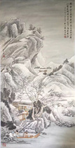 Qigong landscape painting famous celebrity handwritten calligraphy and painting authentic antique old painting collection calligraphy and painting bag old hot sale promotion