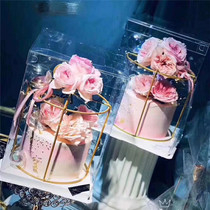 Wrought iron flower stand cake decoration Tanabata Valentines Day cake ornaments ins net red cake decoration metal cake stand