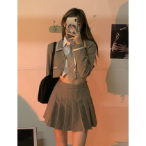 DREAM SEVEN77 College Wind suit 2021 Early autumn new small suit jacket Peppley dress Two sets