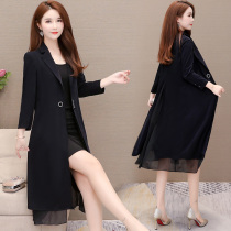Wind clothes women Fashion sashimi This year Pop new items jacket 2021 years in the middle of the year Long paragraph foreign air Guido Madame Spring and Autumn Fashion